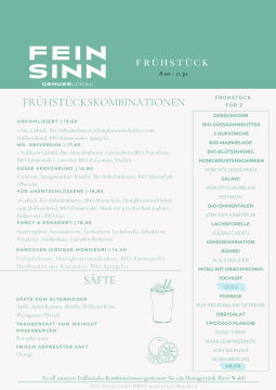 3 seiten menü